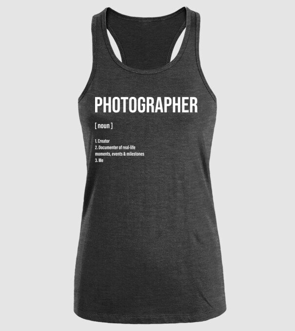 Photographer model negru pe tricou