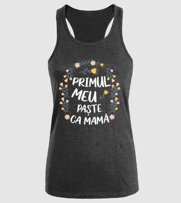 Primul meu Paște ca mamă model negru pe tricou