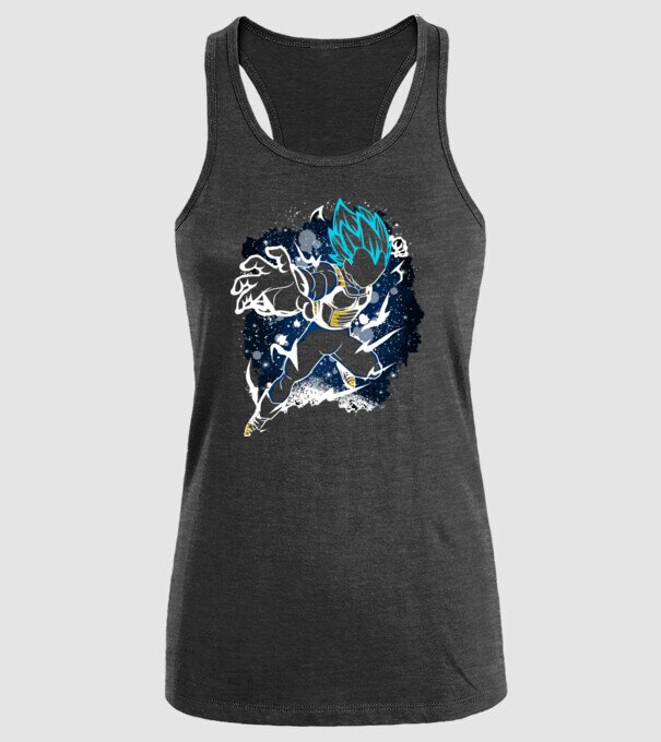 prince vegeta dragonball model negru pe tricou