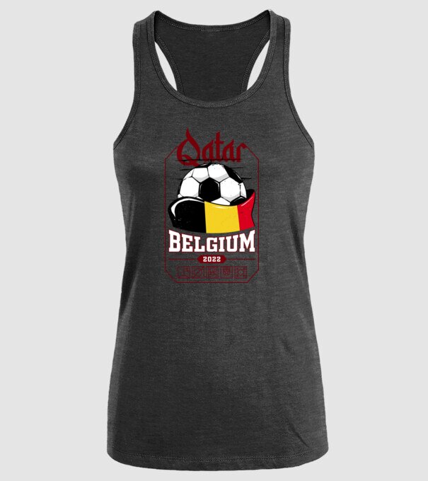 Qatar teams Belgium model negru pe tricou