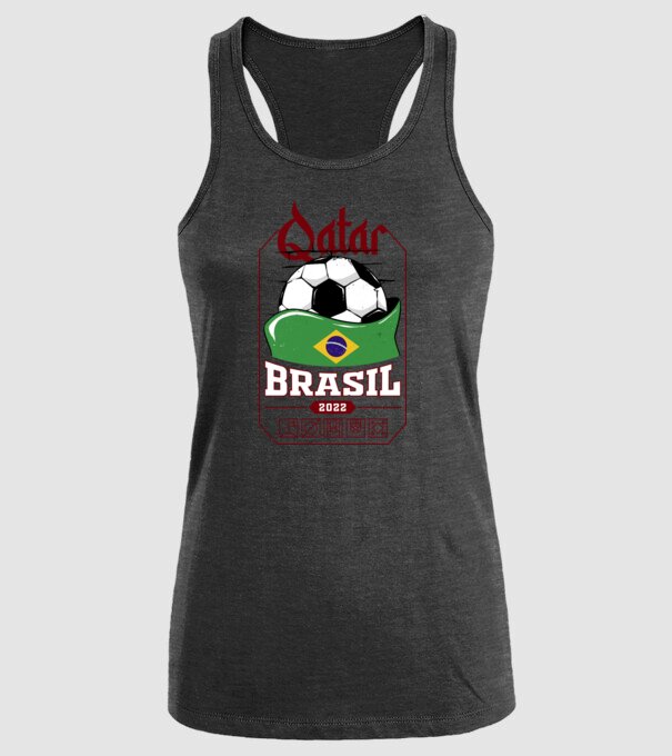 Qatar teams Brasil model negru pe tricou