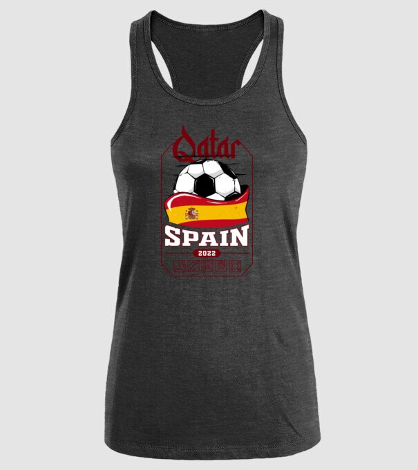 Qatar teams Spain model negru pe tricou