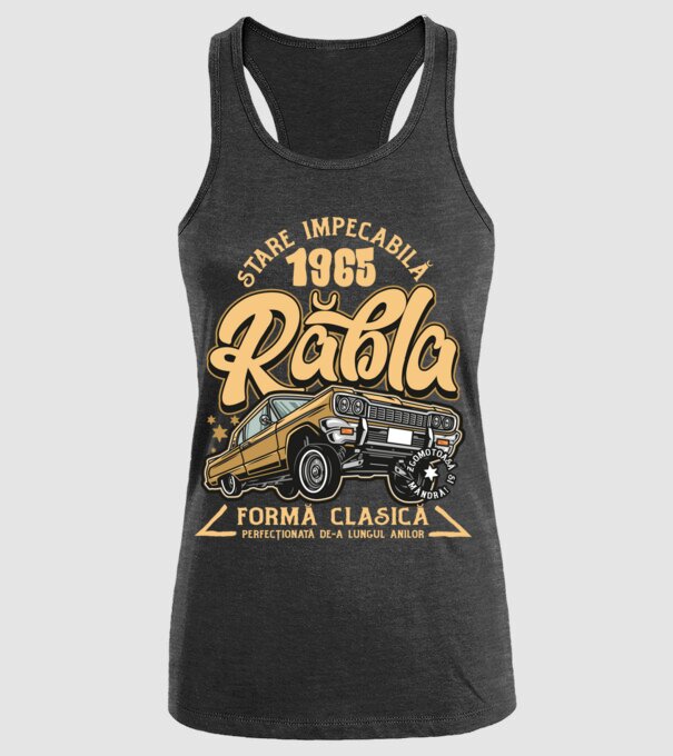 Rablă 1965 model negru pe tricou