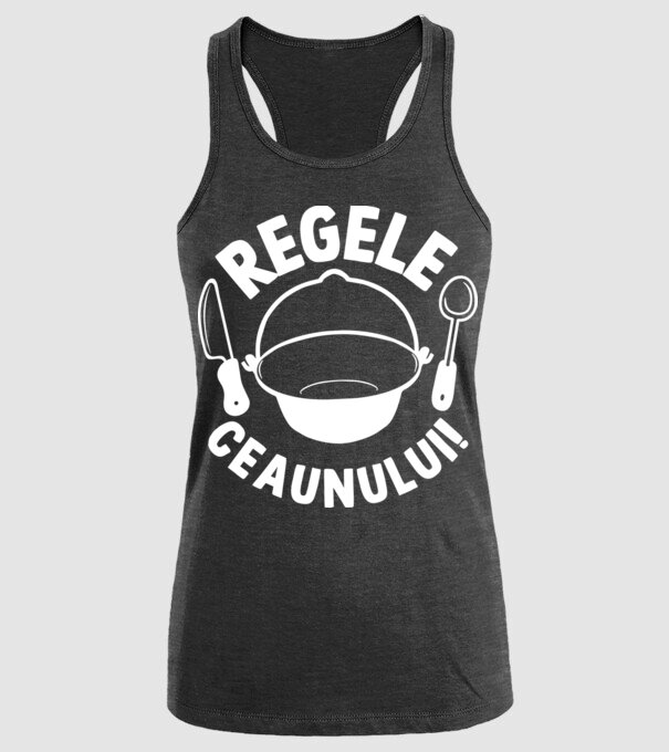 Regele - ceaunului! model negru pe tricou