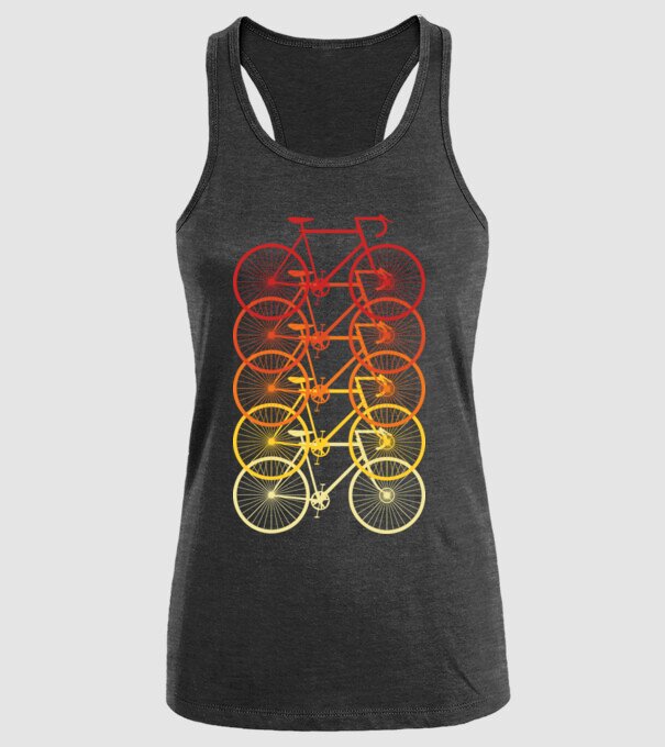 Retro Bike model negru pe tricou