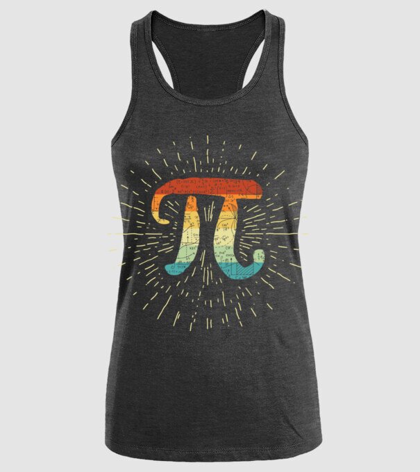 Retro Pi model negru pe tricou