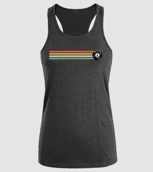 Retro - Vintage 8 ball model negru pe tricou