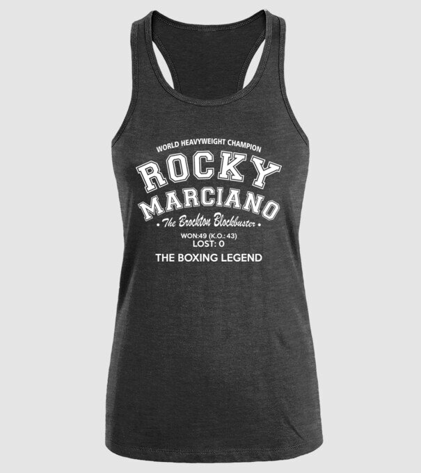Rocky Marciano model negru pe tricou