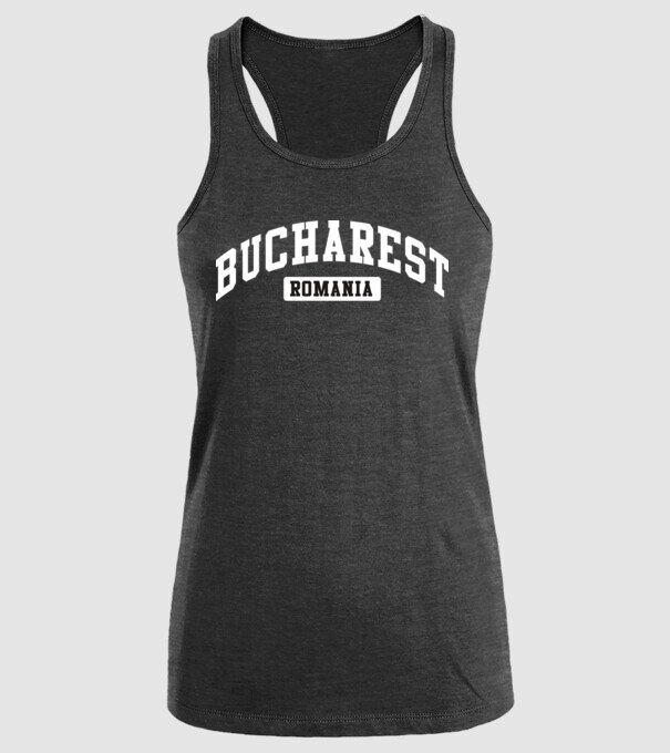 România Bucharest sport model negru pe tricou