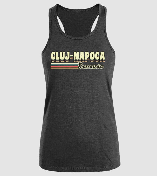 România Cluj-Napoca model negru pe tricou