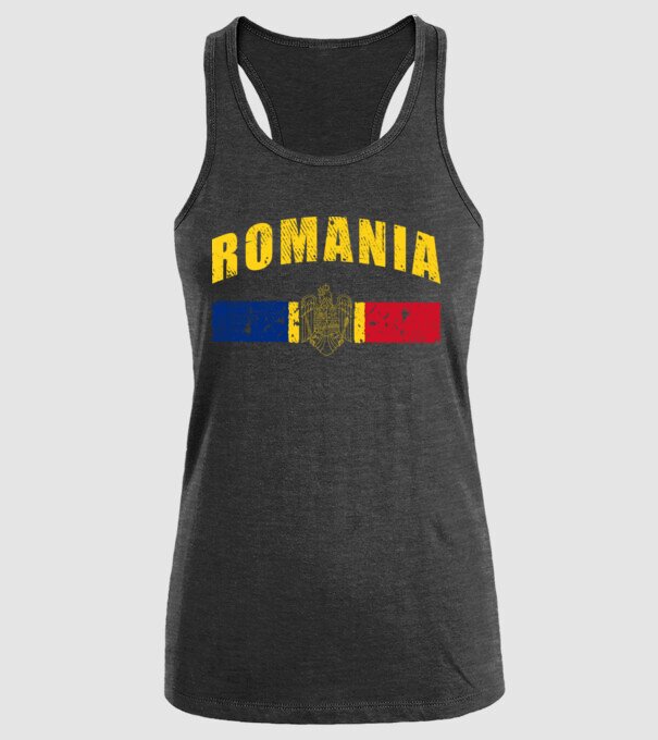 Romania coat of arms model negru pe tricou