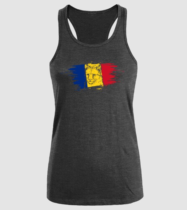 romania eurasian lynx model negru pe tricou