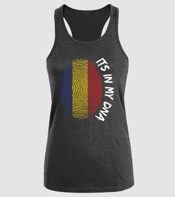 România fingerprint model negru pe tricou