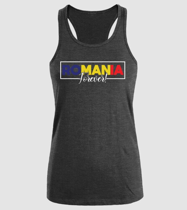 Romania forever model negru pe tricou