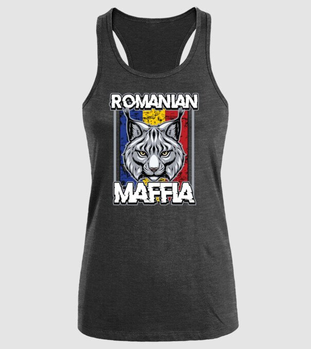 România maffia model negru pe tricou