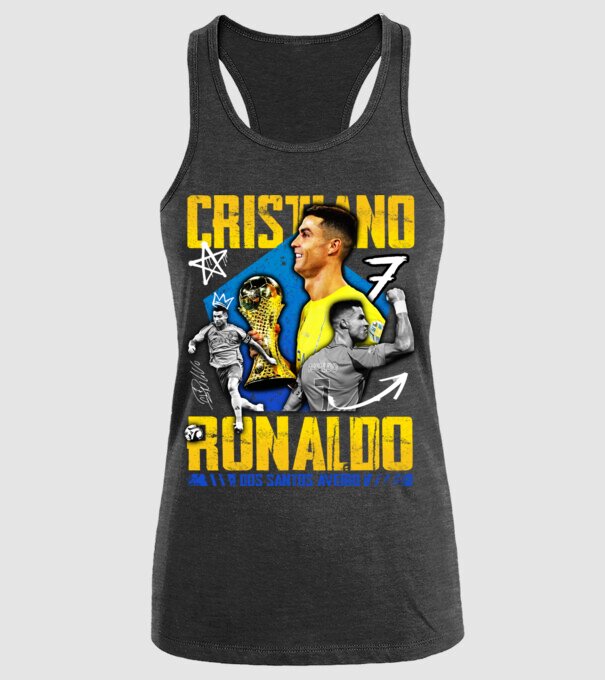 Ronaldo tribute model negru pe tricou