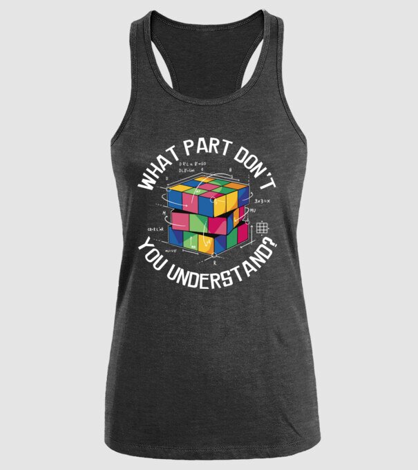 Rubik cube what part model negru pe tricou