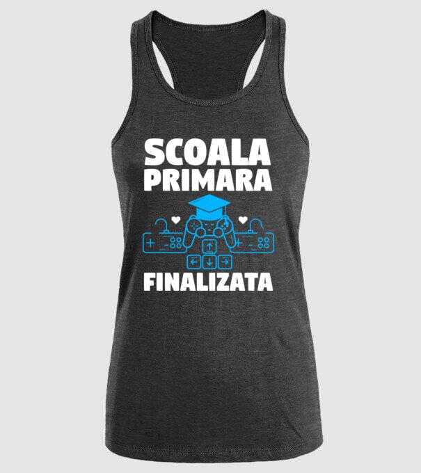 Scoala Primara Finalizata model negru pe tricou