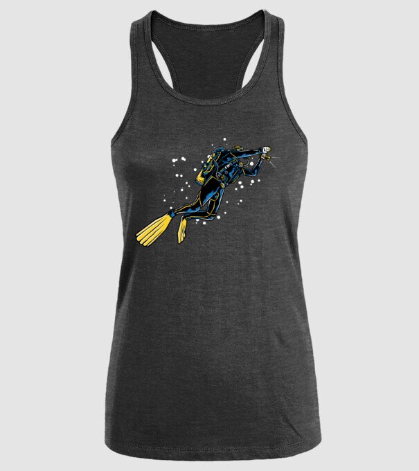 Scuba driver with light model negru pe tricou