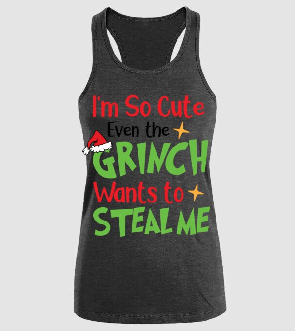 So cute Grinch model negru pe tricou