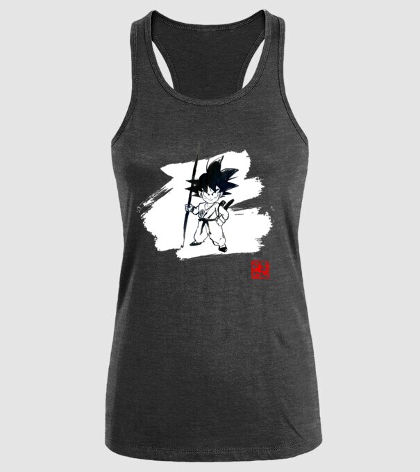 son goku art model negru pe tricou