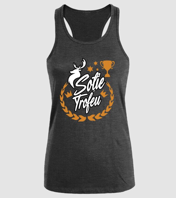 Soție trofeu model negru pe tricou