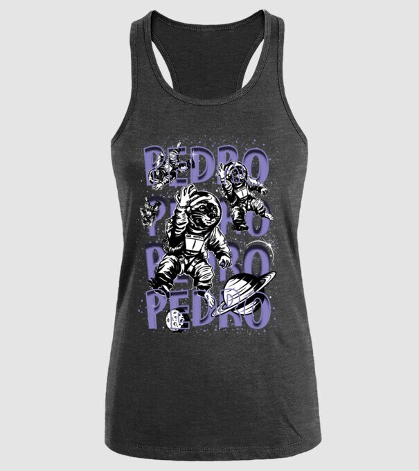 SPACE PEDRO model negru pe tricou