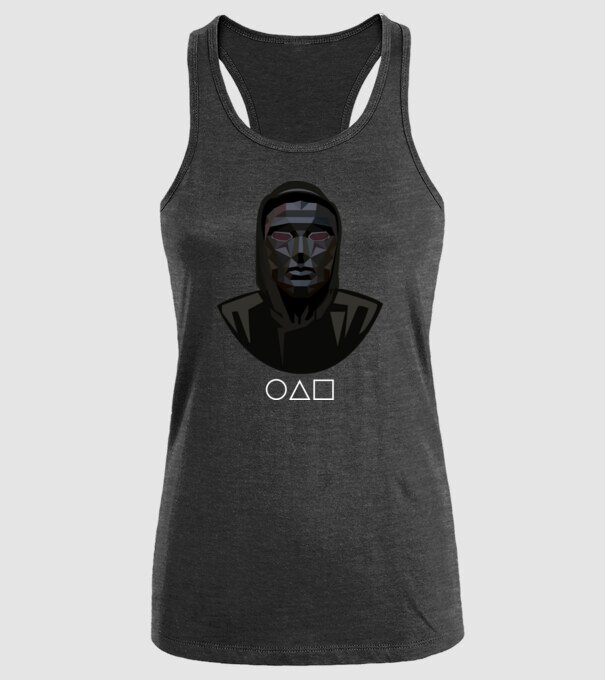 squid game boss model negru pe tricou