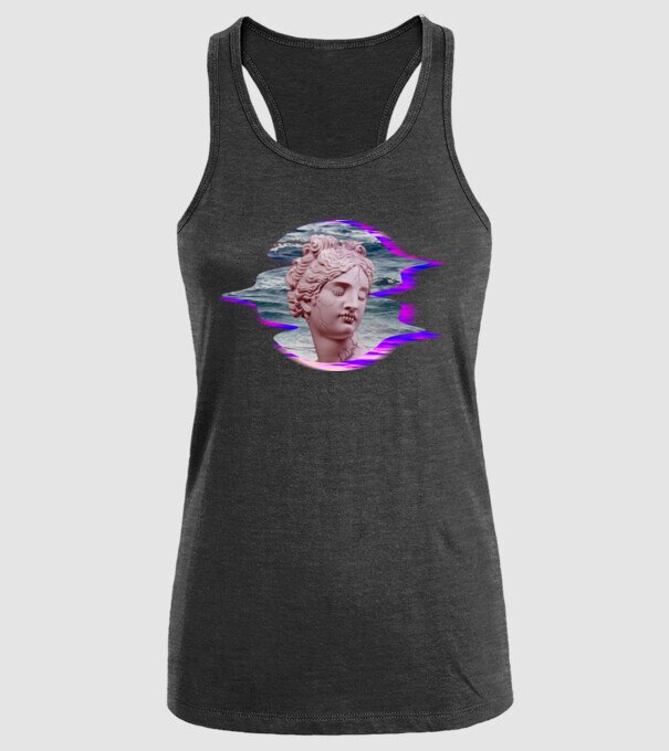 Statue model negru pe tricou