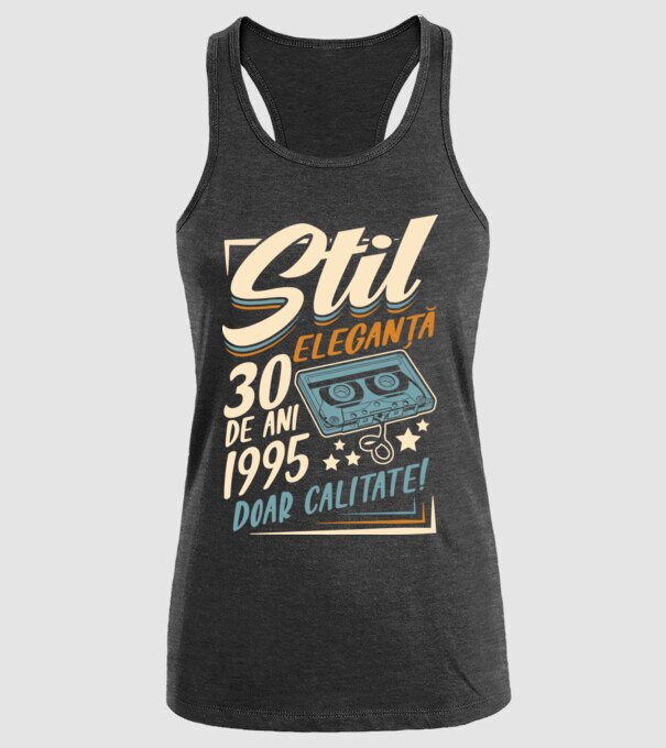 Stil eleganta 1995 model negru pe tricou