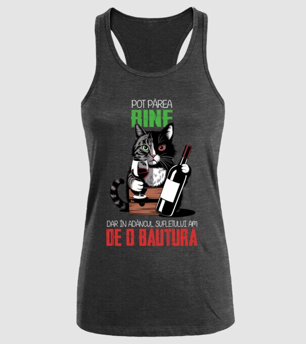 sunt bun pentru o băutură Negru model negru pe tricou