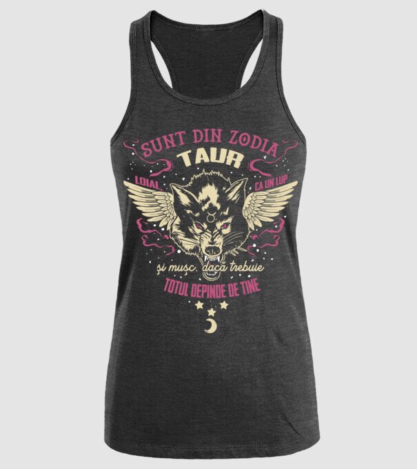 Taur model negru pe tricou