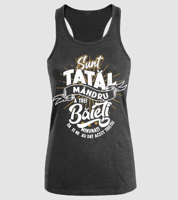 Sunt tatăl mândru a trei băieți minunați - da, ei mi-au dat acest tricou model negru pe tricou