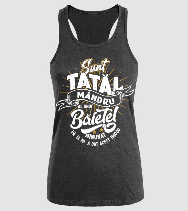 Sunt tatăl mândru al unui băiețel minunat - da, el mi-a dat acest tricou model negru pe tricou