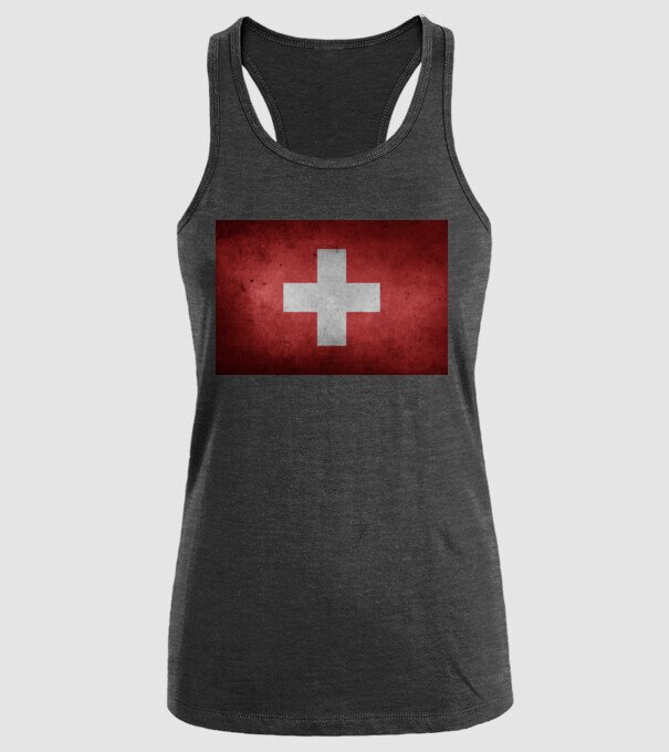 SWITZERLAND model negru pe tricou