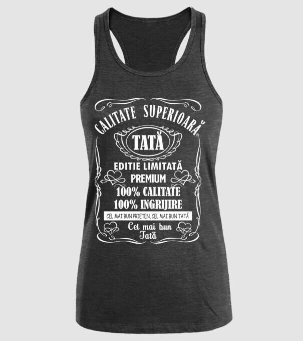 Tată Premium - ediție limitată model negru pe tricou