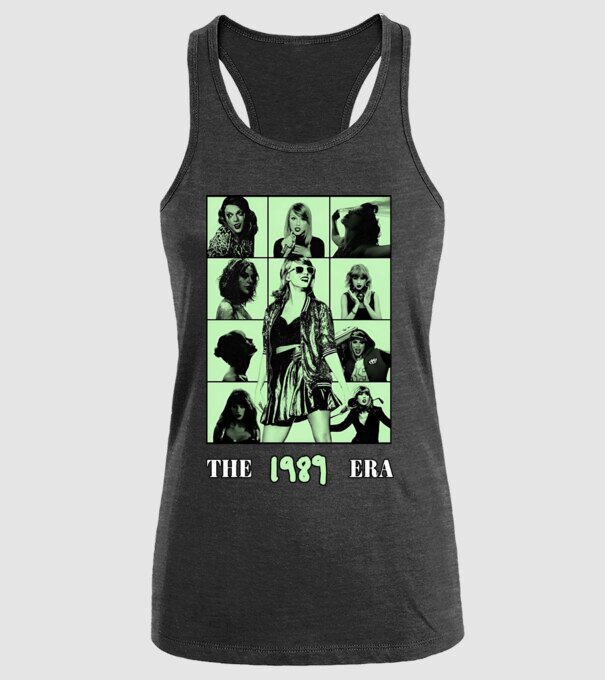 Taylor Swift ERAS green model negru pe tricou