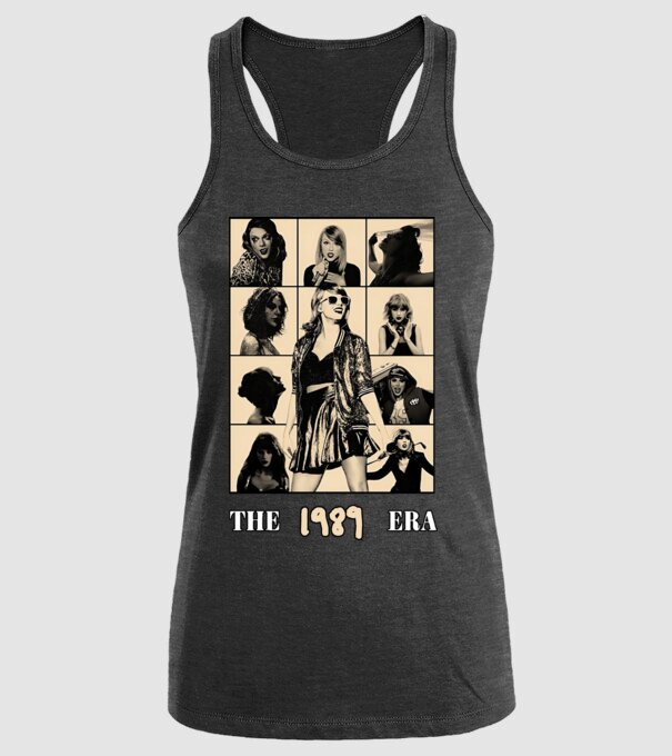Taylor Swift ERAS peach model negru pe tricou