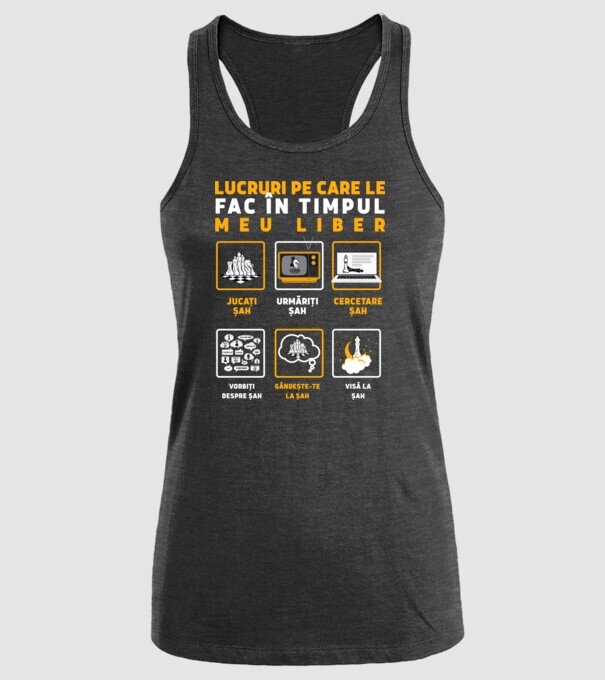 Things I do in my spare time EN model negru pe tricou