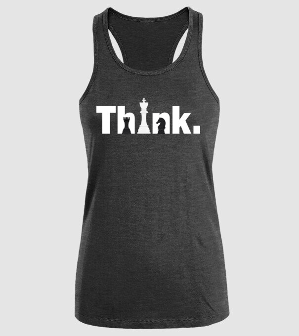 Think model negru pe tricou