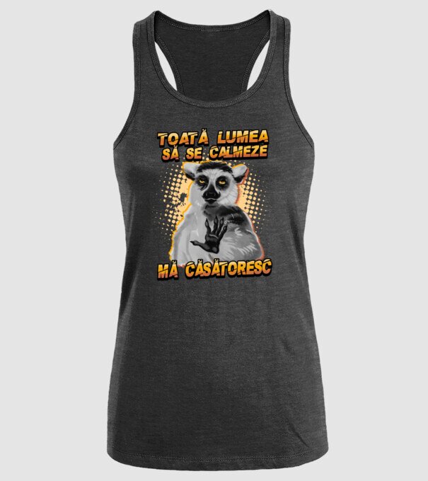 toată lumea - să se calmeze - mă căsătoresc model negru pe tricou