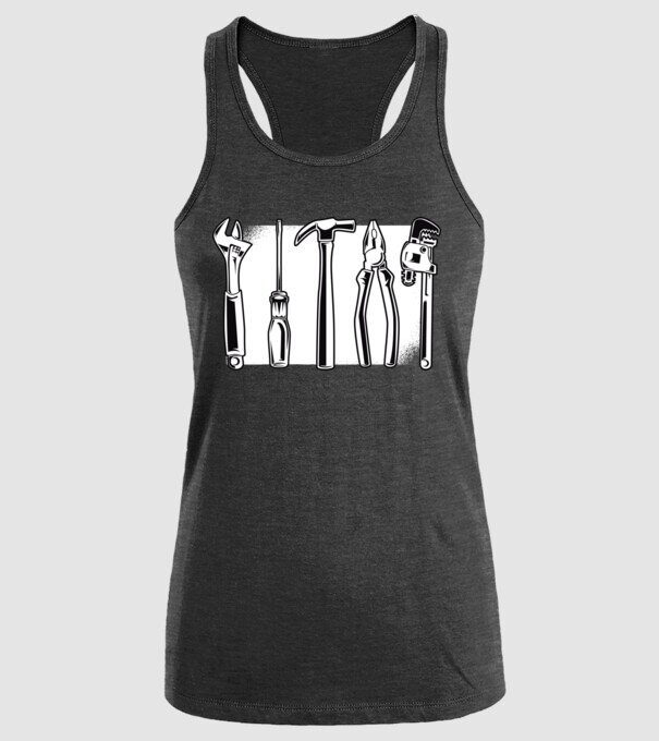 Tools model negru pe tricou