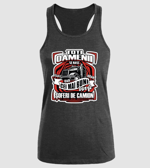 Toți oamenii șoferi de camion model negru pe tricou