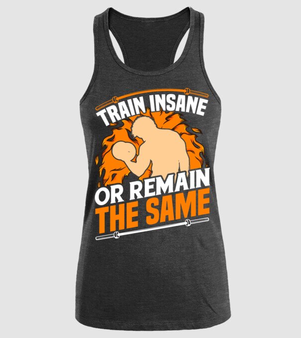 Train insane model negru pe tricou