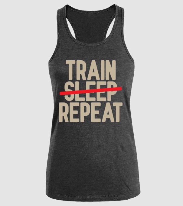 Train repeat model negru pe tricou