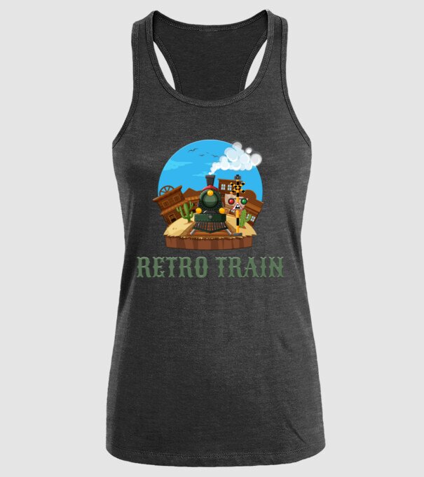 Trenuri model negru pe tricou