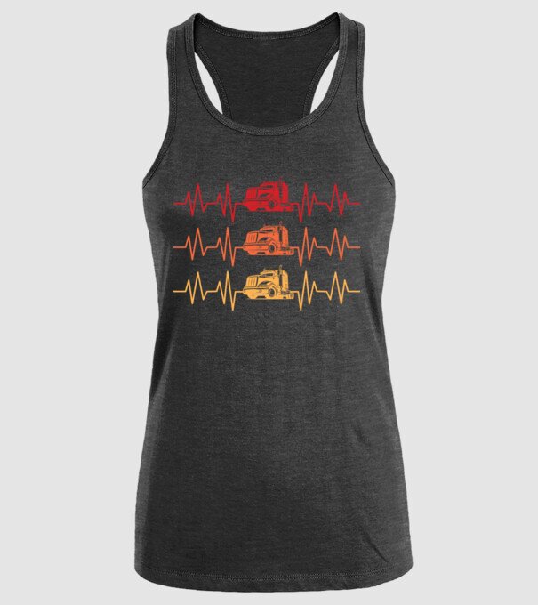 truck driver model negru pe tricou