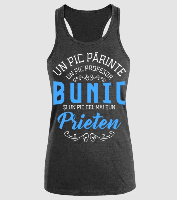 Un pic părinte, un pic profesor - bunic - și un pic cel mai bun prieten model negru pe tricou