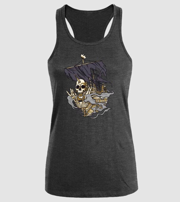 Vapoare model negru pe tricou