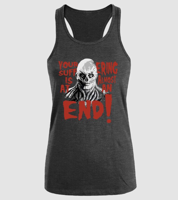 vecna your suffering is almost at an end model negru pe tricou